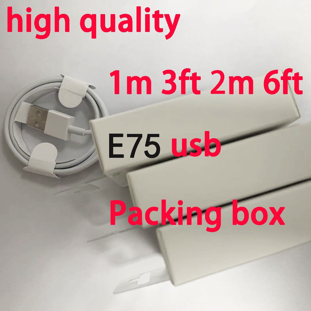 Câble usb pour recharge et transfert de données, , 1m/3ft/2m/6ft, 10 pcs/lot, avec boîte d'origine