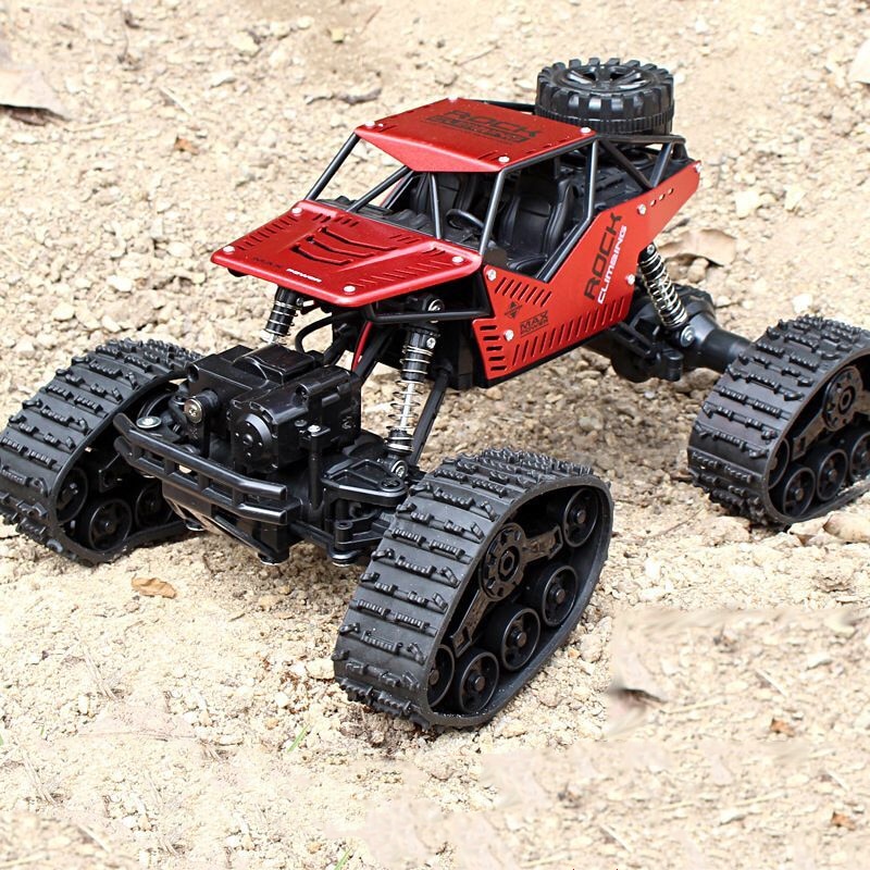 Cross-country climbing car 1/16 Four-wheel Drive Alloy Track Off-road Remote Controll Climbing Car Drive RC toys For Boys