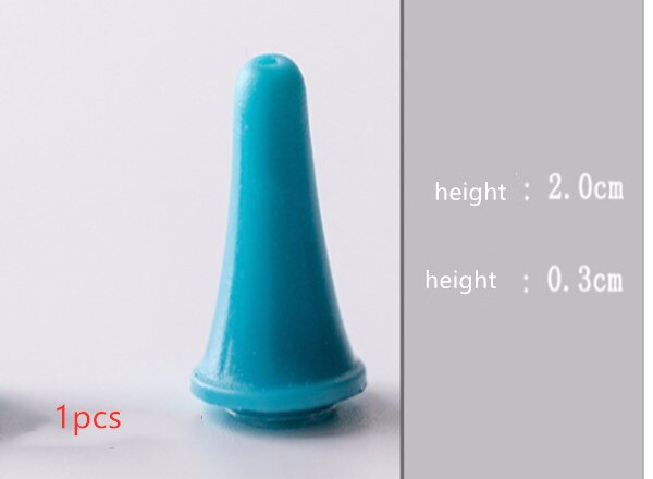 1/10 Pcs Rubber Cone Shape Knit Knitting Needles Cap Tips Point Protectors for Knitting Craft Sewing Accessories: 1PCS Random Color S