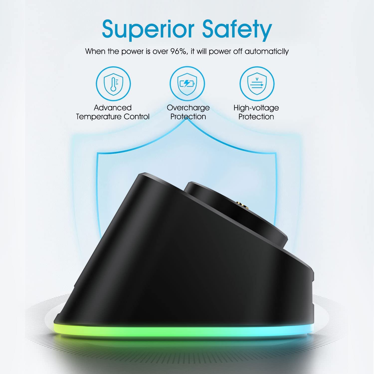 RGB Metal Lightspeed Mouse Charge Dock for Logitech Wireless Mouse G Pro X Superlight G502 G703 G903 Game Mice Magnetic Dock