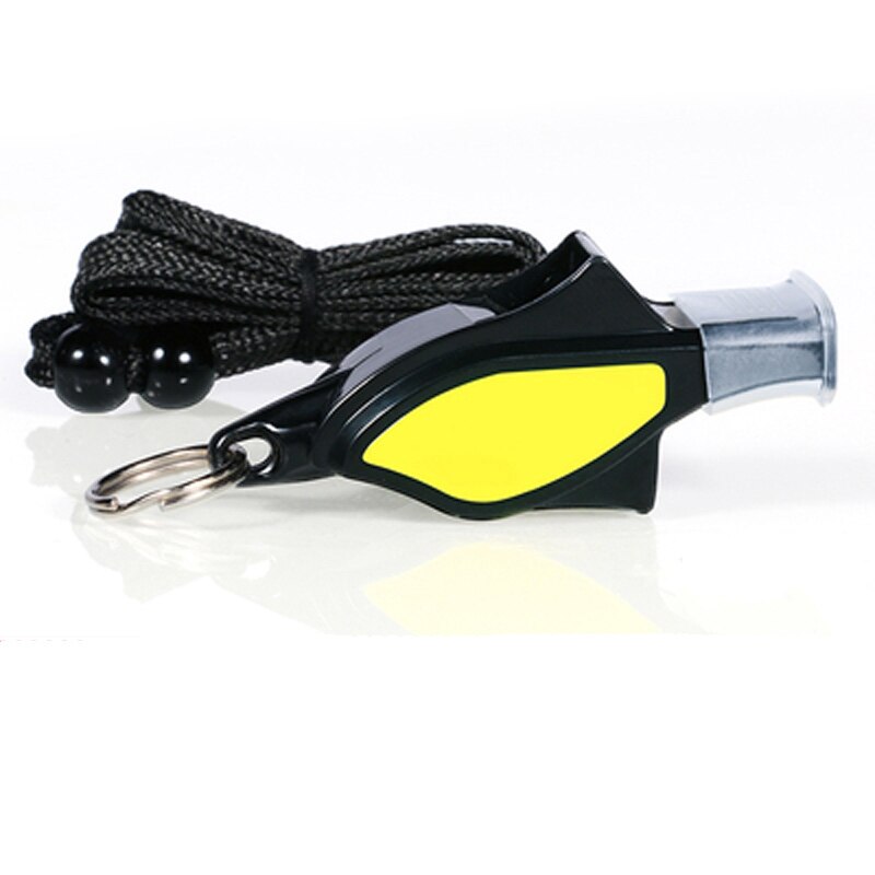 6 stk dommer træner træning delfin fløjte basketball fodbold sport vandtæt harpiks fri tilbehør: Gul