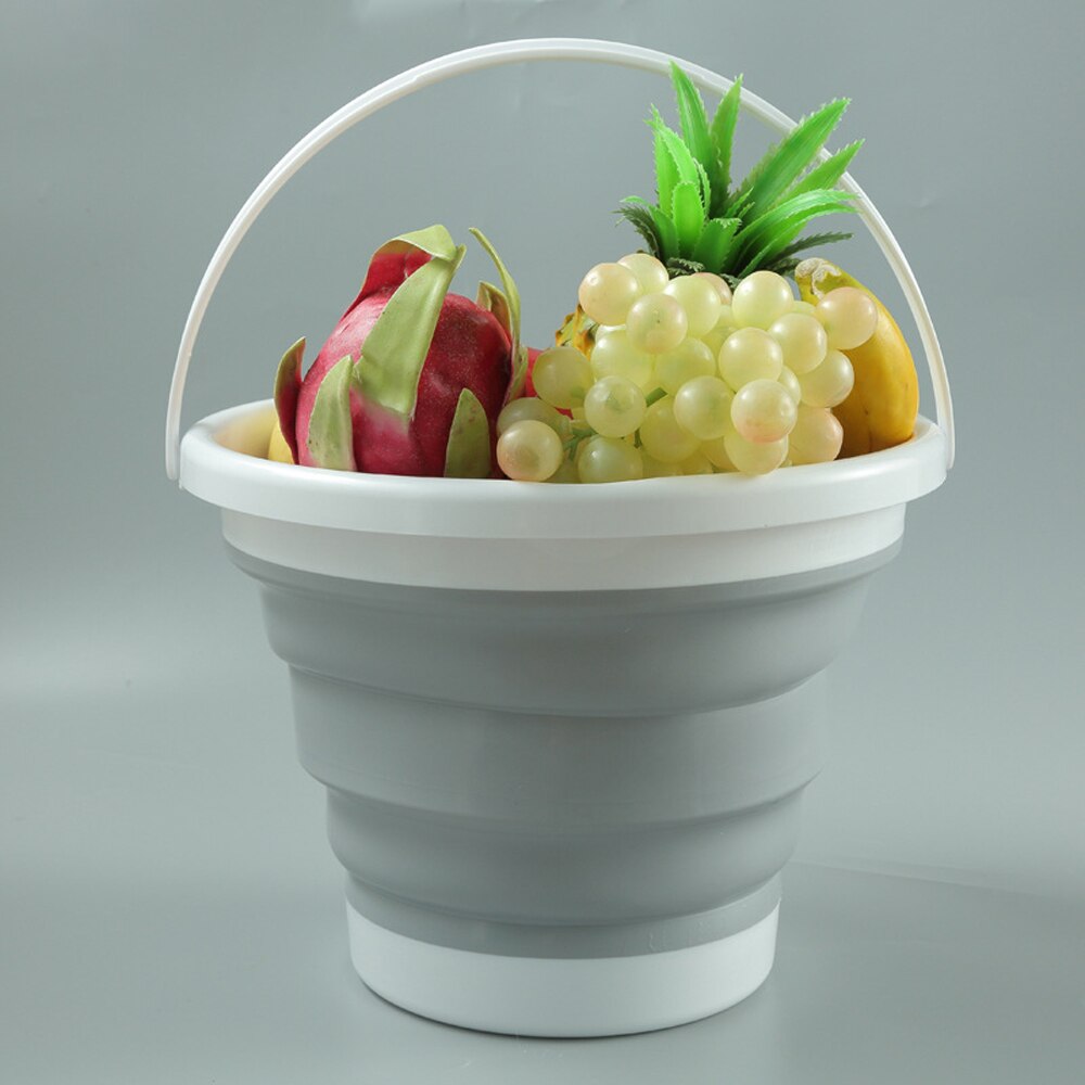 3L/5L/10L Collapsible Bucket Portable Folding Bucket with Handle Car Washing Bucket Children Outdoor Fishing Travel Home Storage