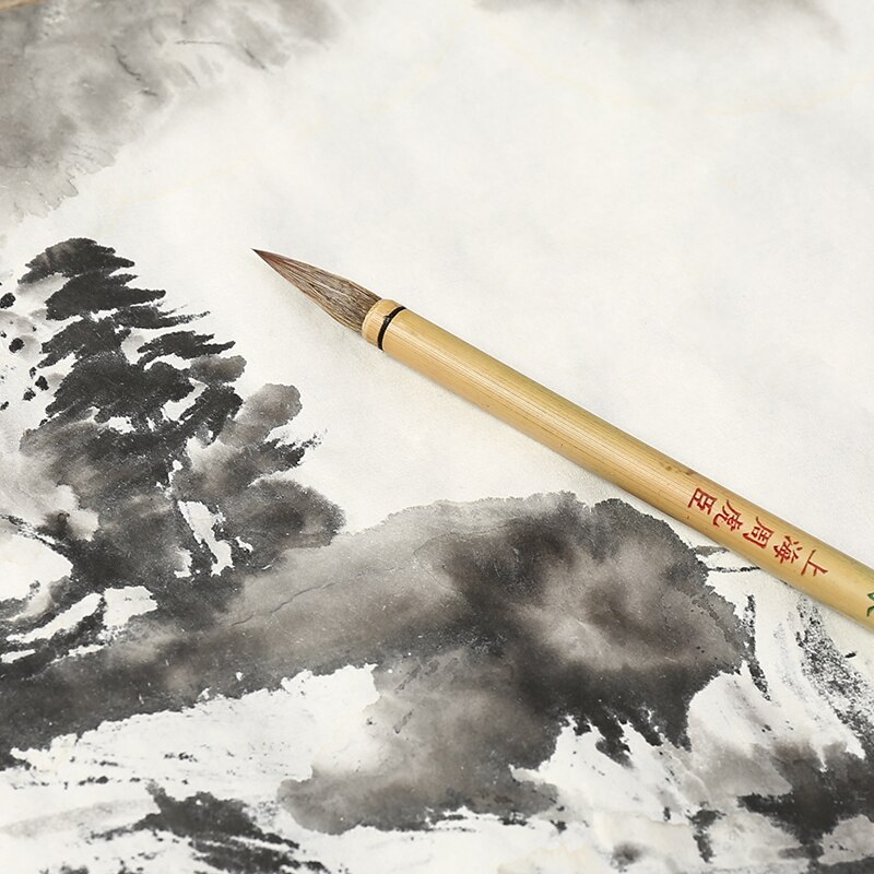 1piece Zhou Hu Chen Weasel hair Chinese Calligraphy Writing Brush Chinese Landscape painting Brush Pen Chinese Study Supplies