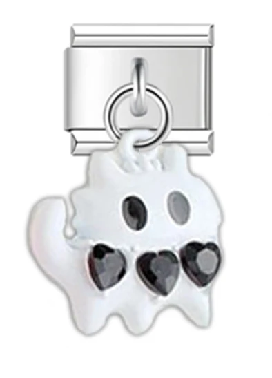 2025 de para mujer lindo gato pez italiano encanto ajuste 9mm pulsera de acero inoxidable joyería de: PLATEADO