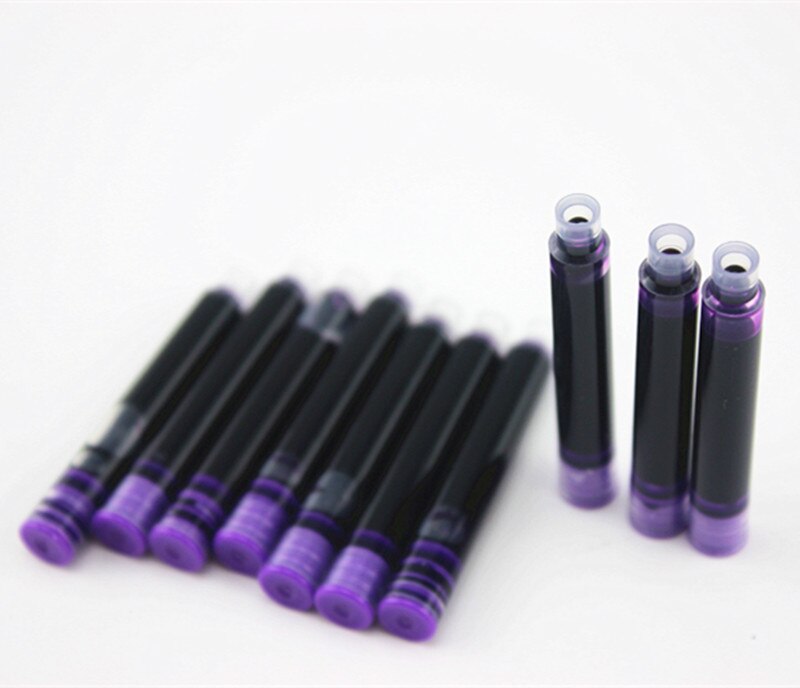30 STKS Pen Cartridge om Fit Vulpennen, paars (Kaliber 3mm)