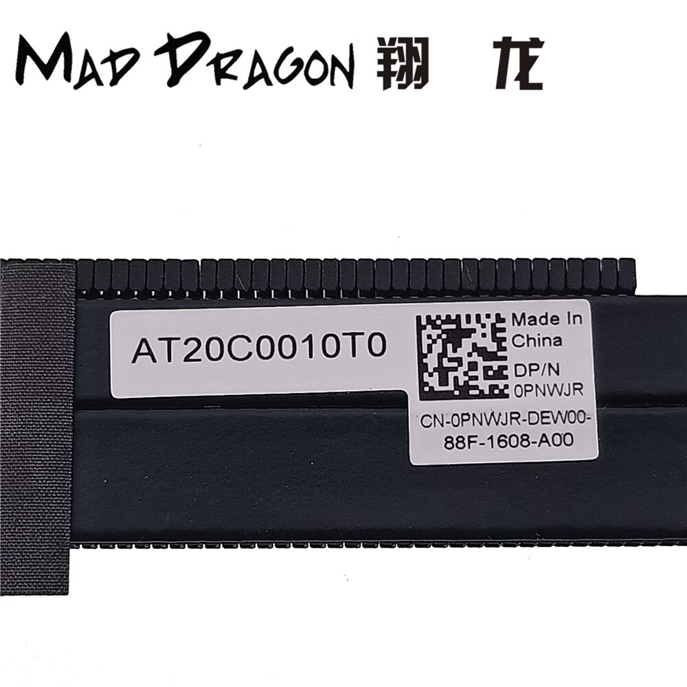 original CPU/Graphics Cooling Heatsink Fan Assembly For Dell XPS13 9370 XPS 13-9370 0980WH 980WH 0PNWJR PNWJR AT20C0010T0