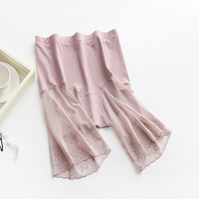 Plus Size Shorts Under Skirt Sexy Lace Anti Chafing Thigh Safety Shorts Ladies Pants Underwear Large Size Safety Pants Women: D / XXL