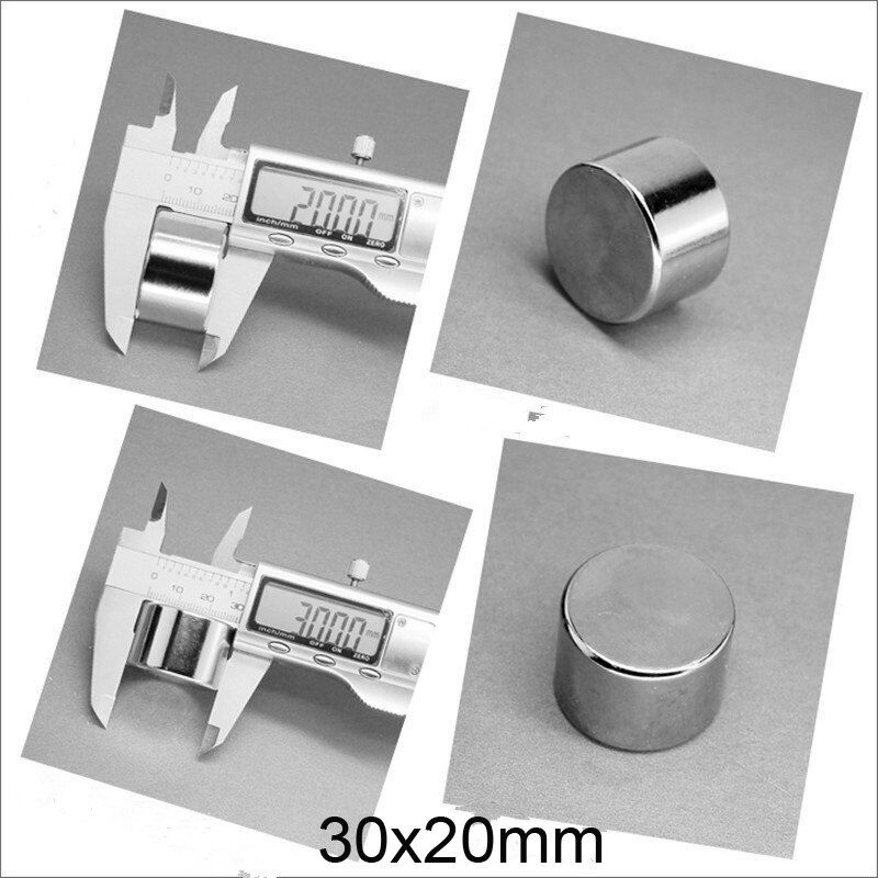 1/2/3/5Pcs 30X20 Mm Sterke Cilinder Zeldzame Aarde Magneet 30mmX20mm Ronde Neodymium magneten 30X20 Mm Grote Magneet Disc 30*20 Mm N35