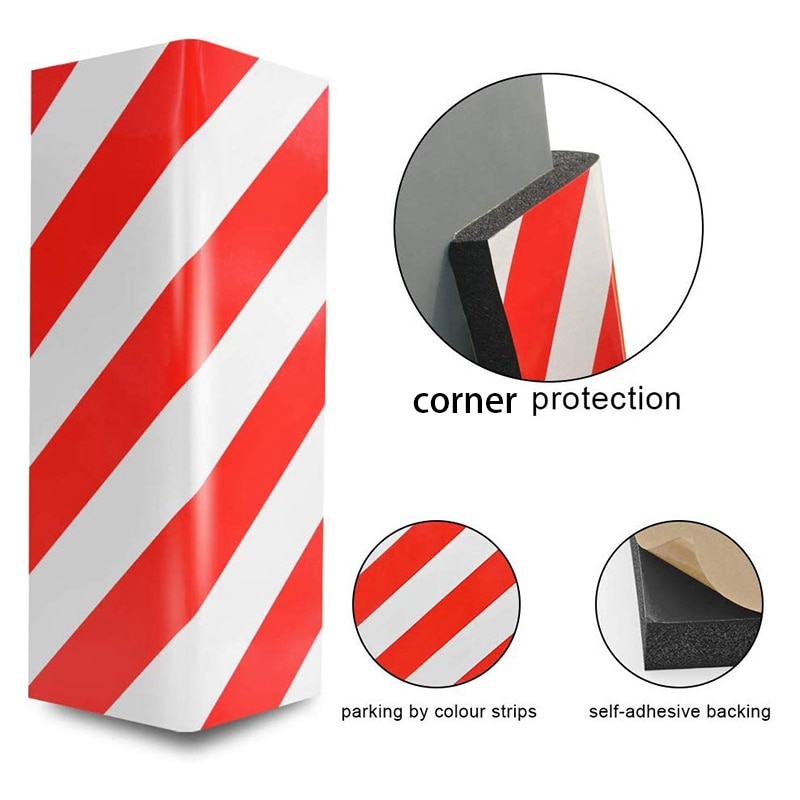 -Protector de pared de garaje Protector de esquina de espuma para estacionamiento de garaje-Protector de borde de pared protege tu coche, pared de garaje, maíz de pared