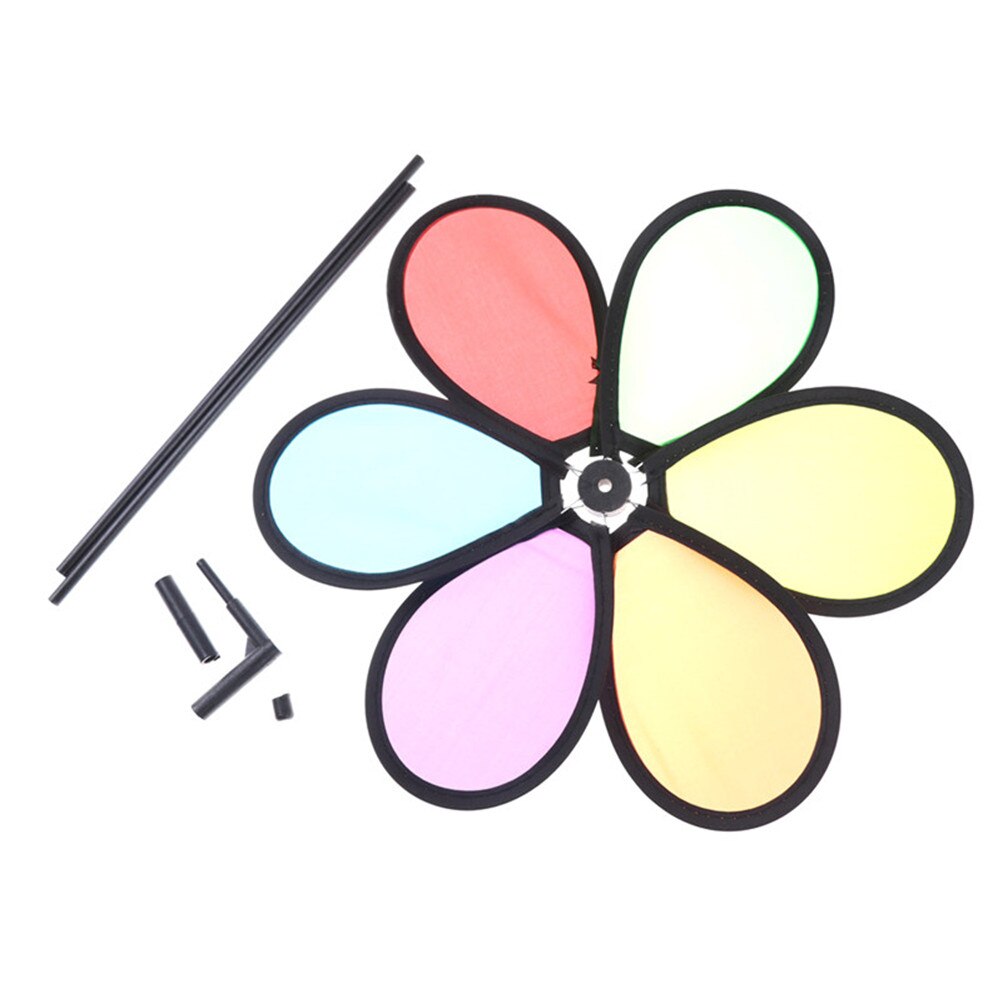 Kleurrijke Regenboog Dazy Bloem Spinner Wind Windmolen Tuin Yard Outdoor Decor Klassieke Speelgoed Kleur Willekeurig 1Pc !