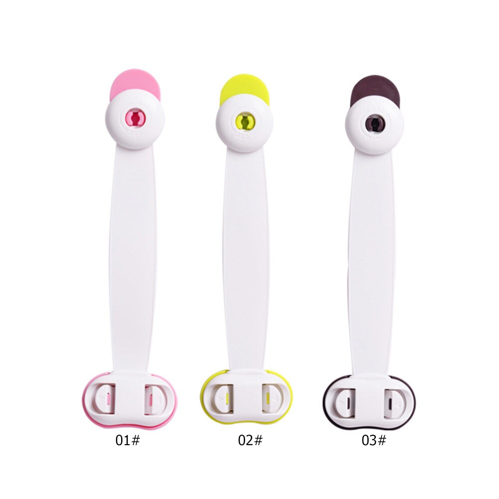 Kids Safety Plastic Protection Safety Lock Baby Cabinet Safety Lock Drawer Door Cabinet Child Safe Care Plastic Lock Strap