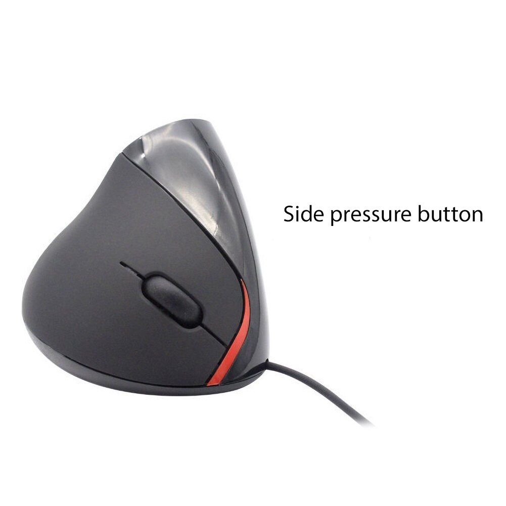 5D Wired Optical Gaming Mouse With USB Portable 1200DPI 2.4GH Ergonomic Upright Vertical Mouse For PC Desktop Laptop Computer