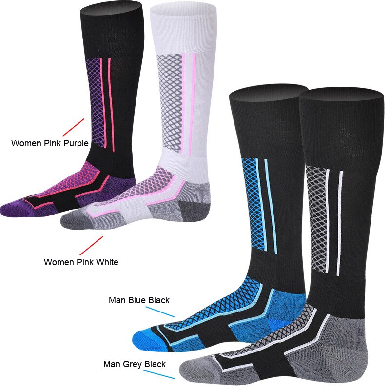 Mounchain Frauen/Mann freundlicher Winter Ski Schnee Sport Socken Thermische Lange Ski Schnee Wandern wandern Sport Handtuch Socken freies größe