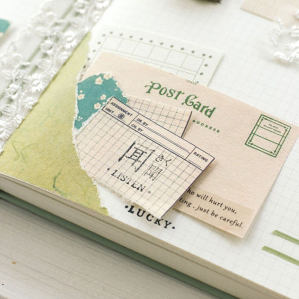 60Pcs Scrapbook Material Paper Background Collage Retro Floral Pattern Making Journaling Scrapbooking Card DIY Craft Accessories