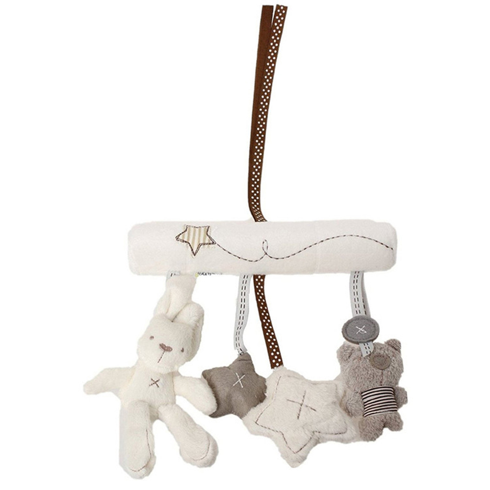 Baby Musik Spielen Bett Hängen Glocke Baby Handy, Mobiltelefon Krippe Kleinkind Kinderwagen Baby Krippe Rassel Spielzeug Weiche Nette Kaninchen Bär glocke Spielzeug