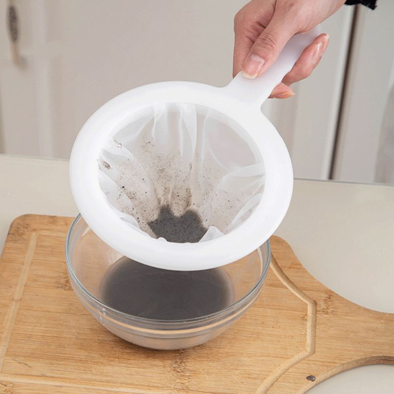 Wielokrotnego użytku nylonowe supercienkie sitko siatkowe sitko robić miodu Soymilk U1JE