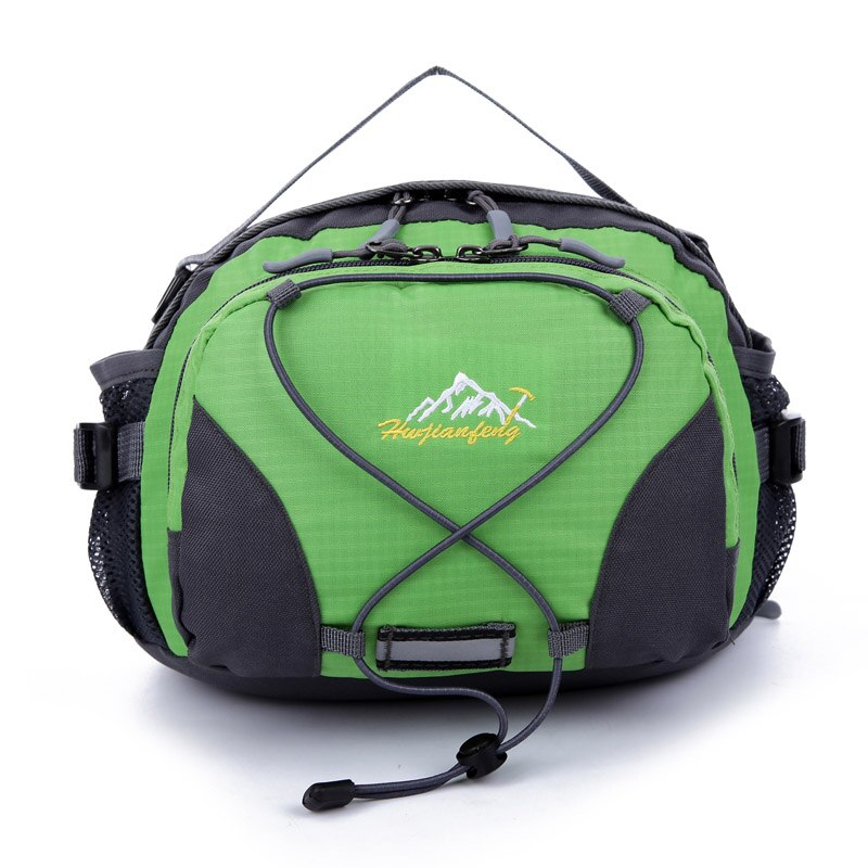 Udendørs sport vandtæt camping vandretasker taljetaske pose nylon letvægts rejse afslappet skuldertaske bærbar håndtaske: Grøn