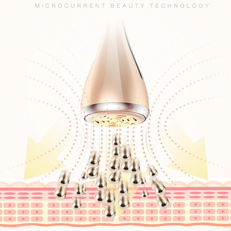 Magnetische Inductieve Therapeutische Instrument Micro Huidige Gezicht Faial Massage Apparaat Kleine Halter Spinner Schoonheid