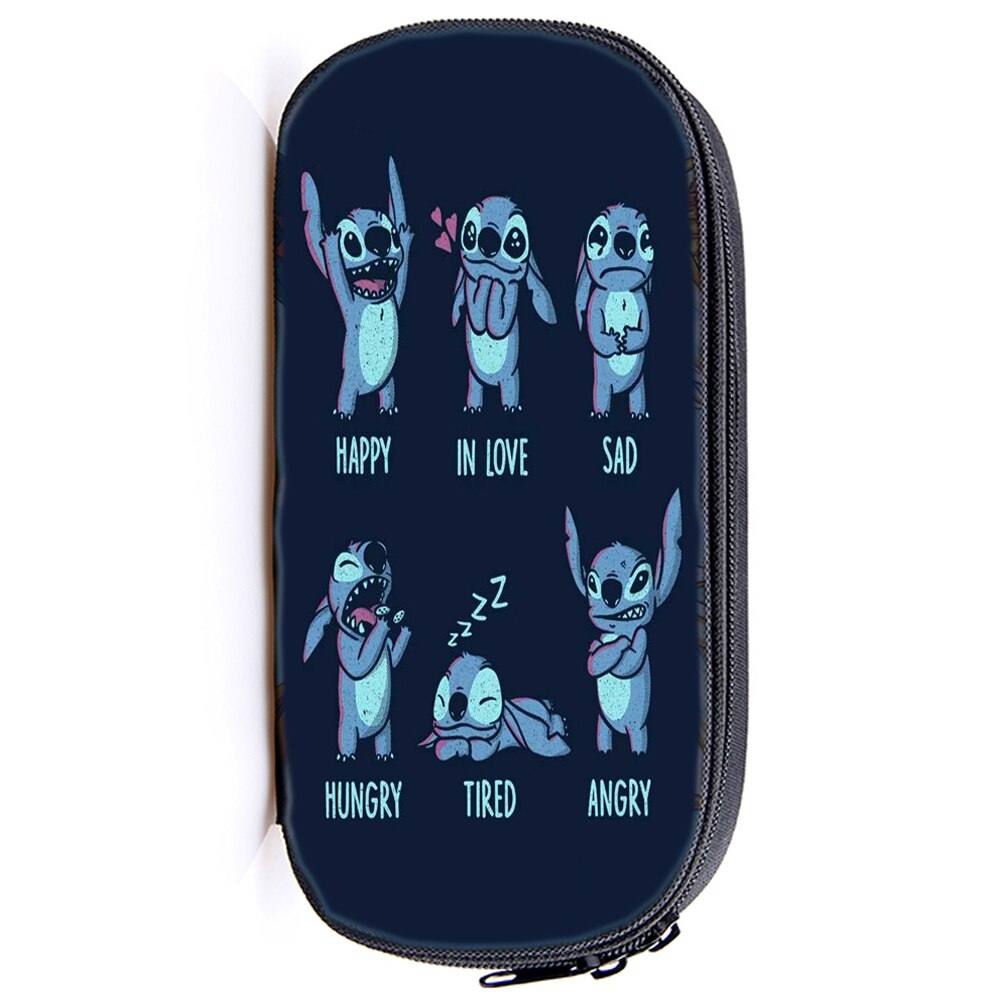 Stitch Eten Watermeloen Etui Jongen Meisje Briefpapier Zak Tieners Potlood Houder Kids Pen Zak Student Start School: 2