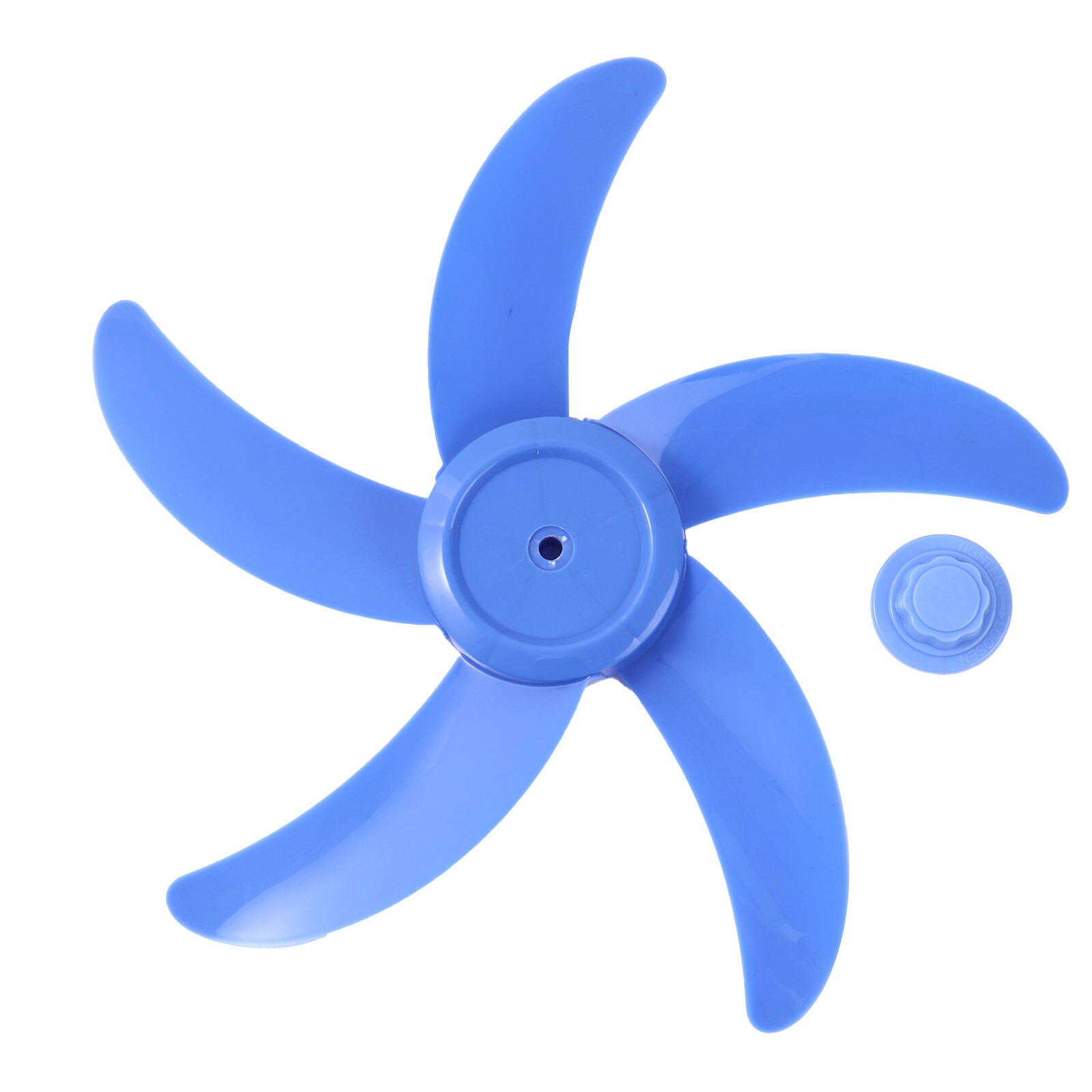 Hélice de ventilateur en plastique, 5 feuilles avec écrou, pièce de rechange pour accessoire général de Table sur pied de 16 pouces
