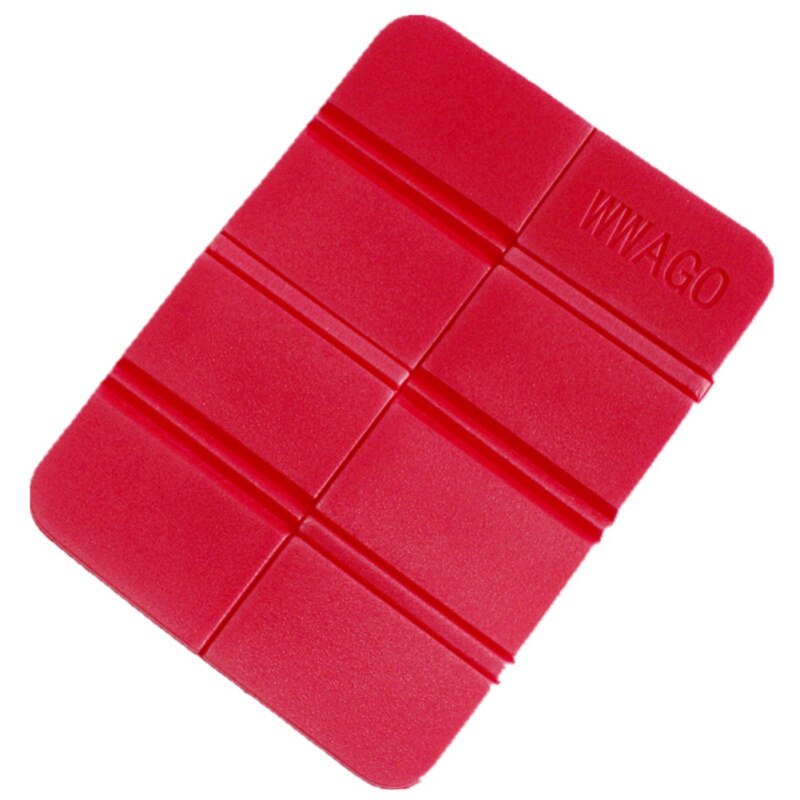 Opvouwbaar Opvouwbare Outdoor Camping Mat Xpe Waterdichte Seat Foam Pad Stoel Picknick Vochtbestendige Matras Strand Mat Pad 38*27Cm: Red