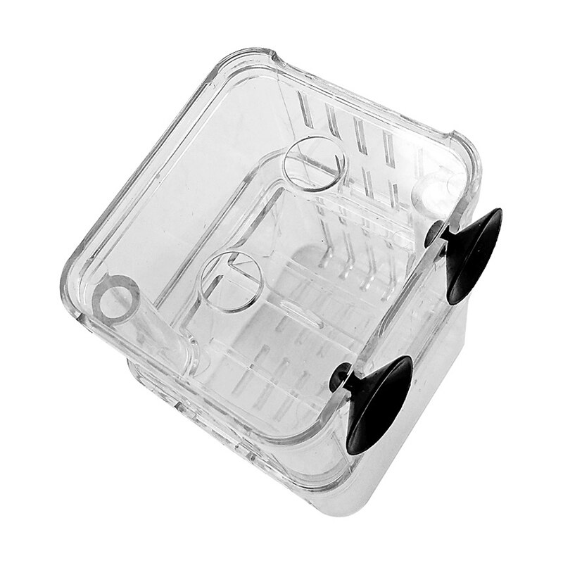 Double-Deck Clear Aquarium Fish Breeding Breeder Box Baby Fish Hatchery Isolation Fish Tank Incubator Box Aquarium Supplies