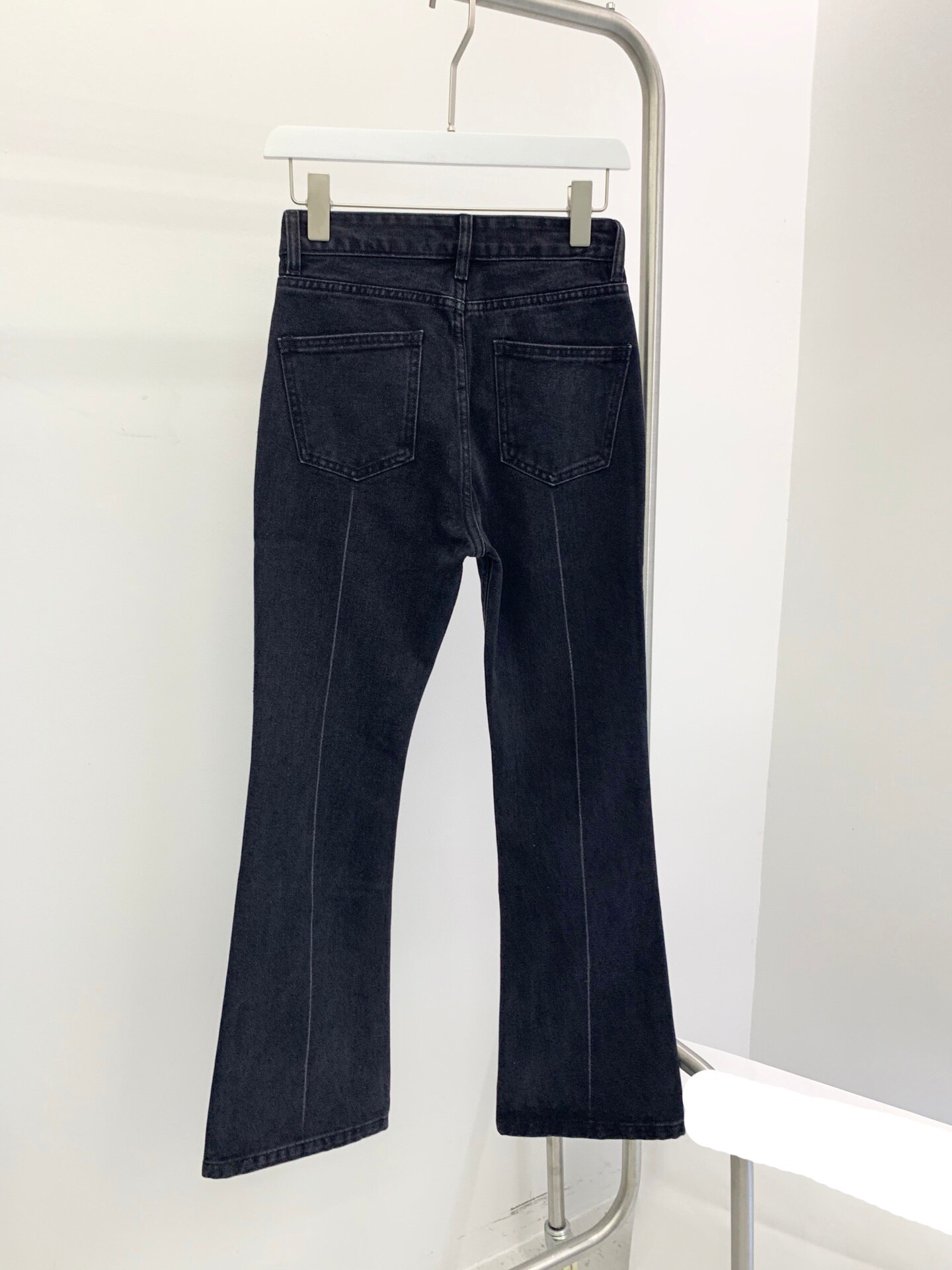 KlasonBell – Jeans délavés Vintage pour femmes, étiquette délavée, lettre évasée, 3.29