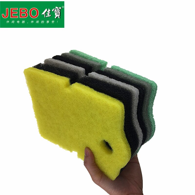 6 in 1 JEBO Efficient Filter Cotton For 805 809 815 819 809B 803 Exteranl Filter Tank Filter Original 6pcs/lot Different Sponge