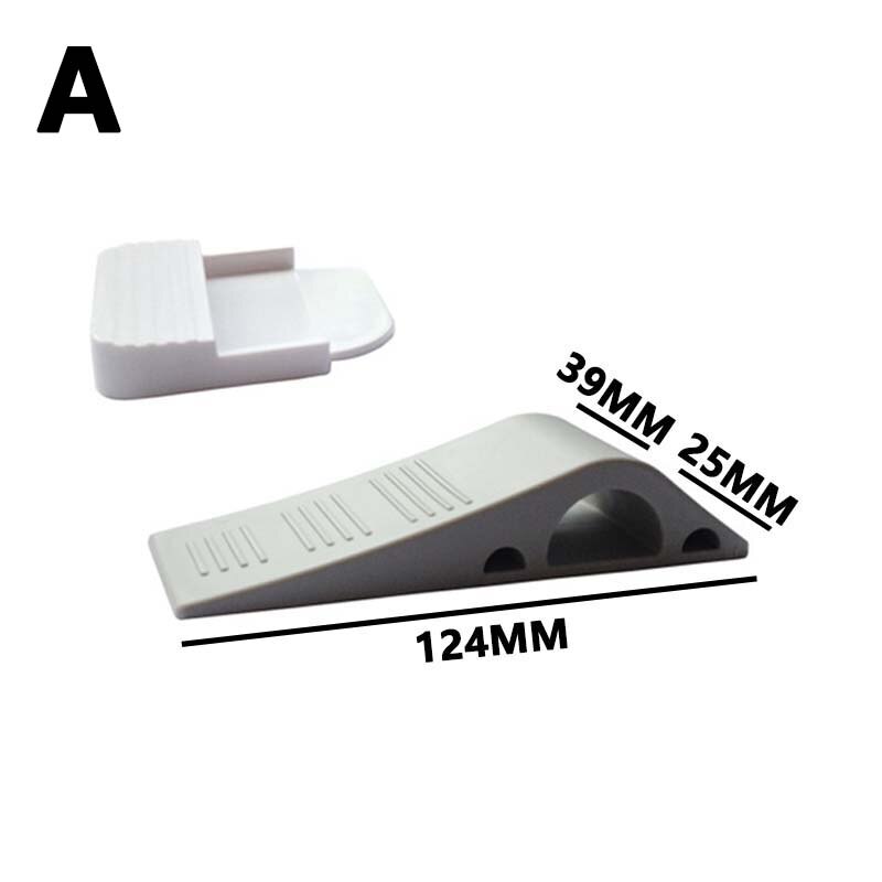 Nail-free Safety Rubber Door Stopper Wedge Security Door Stops Anti-bump Door Holder Gear Gate Resistance Door Stop Hardware: 1