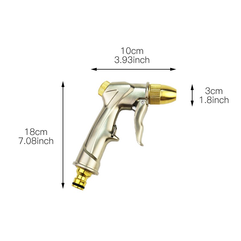 Spray Lawn High Pressure Water Gun For Garden Washing Car Durable Hand-held Tools Watering Multi-function For 8 Spray Modes: 7