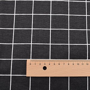 Trykt bomuldshørstof til patchwork quiltning syning gør-det-selv sofa borddug møbelbetræk tissue gardinpose pudestof: E 1 stk 50 x 150