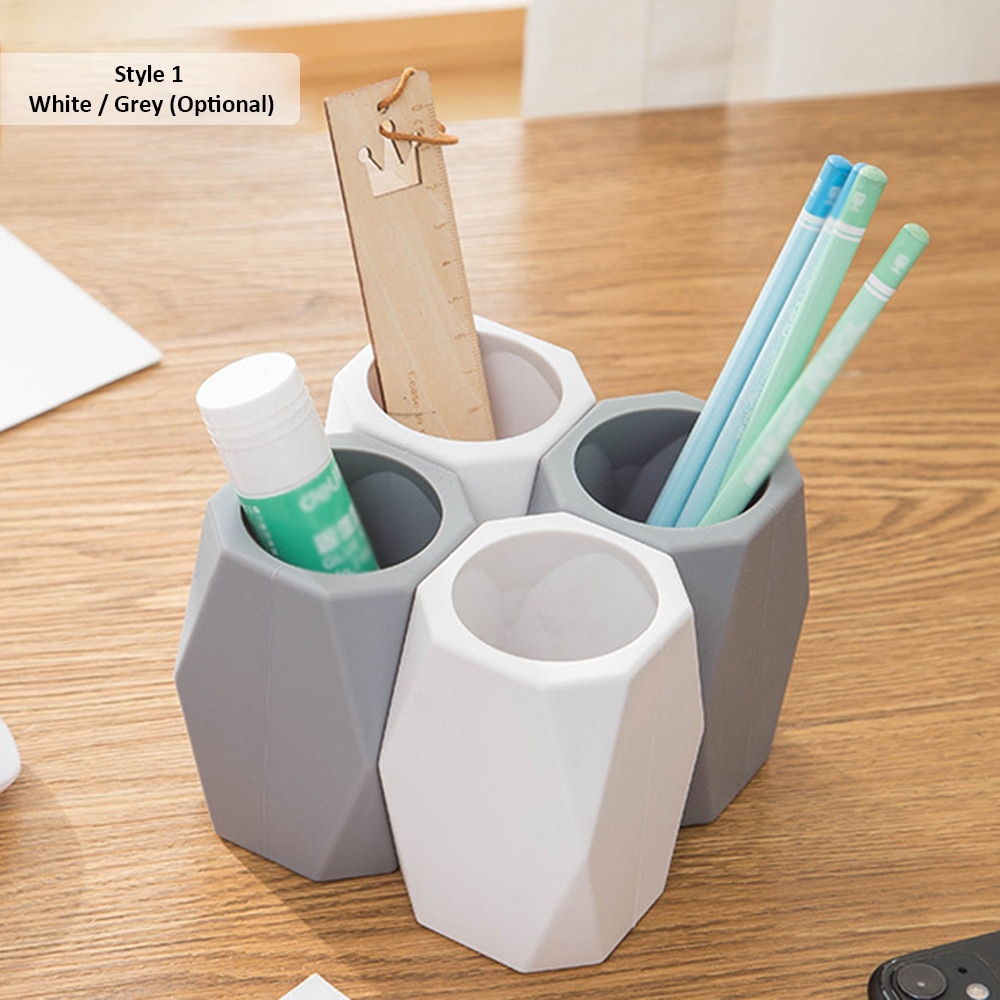 Portalápices multifuncional, Caja de almacenaje para brochas de maquillaje, maceta de flores, lapicero, contenedor, organizador de almacenamiento de escritorio de oficina
