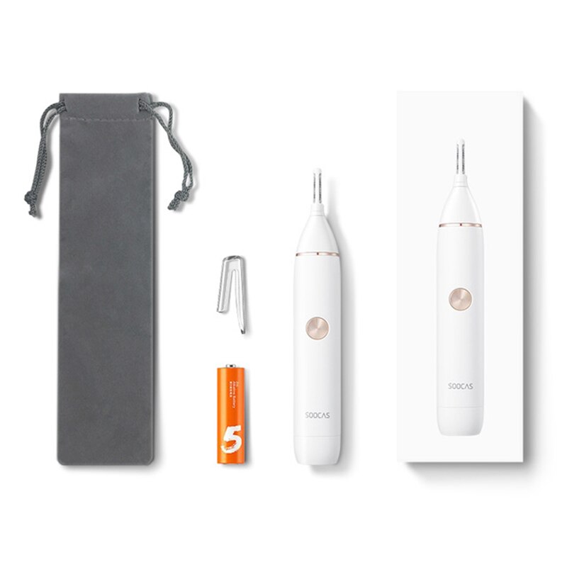 SOOCAS – tondeuse électrique Portable N1 pour hommes, rasoir pour sourcils et oreilles, lame amovible lavable avec sac de rangement: Default Title