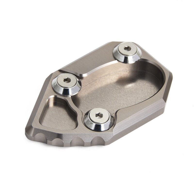 CNC Extension Parking Kickstand Pedaal Side Stand Plaat Vergroten Pad Houder Voor MV Agusta Brutale 1078 08-12/ 990R 10-12 F4 04-15: Titanium