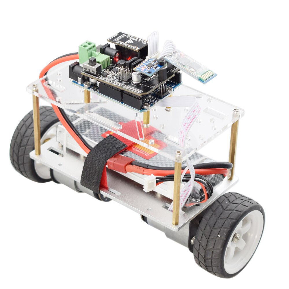 Cheaspest Dubbele Chassis Arduino 2WD Self Balancing Robot Auto Kit Met 2 Stuks Encoder Motor Voor Raspberry Pi Diy Stuurpen speelgoed Delen