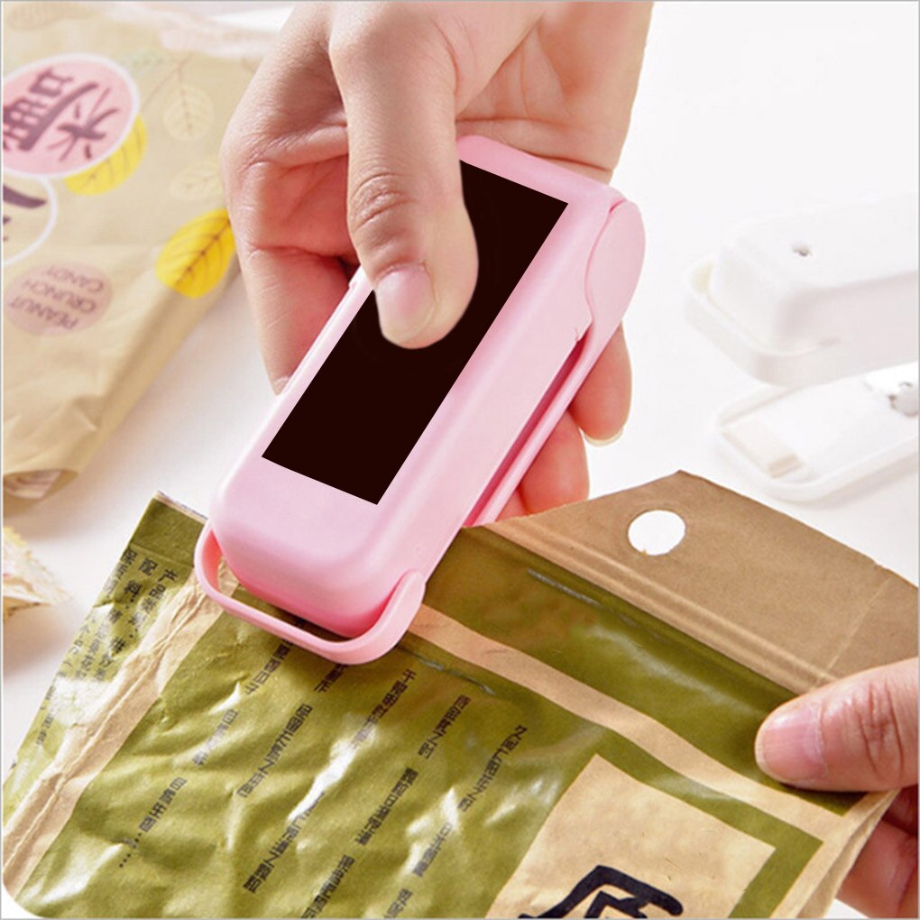1Pc Mini Draagbare Warmte Sealer Plastic Pakket Opslag Bagsealing Machine Handige Sticker Voedsel Snack Keuken Accessoires Gadgets