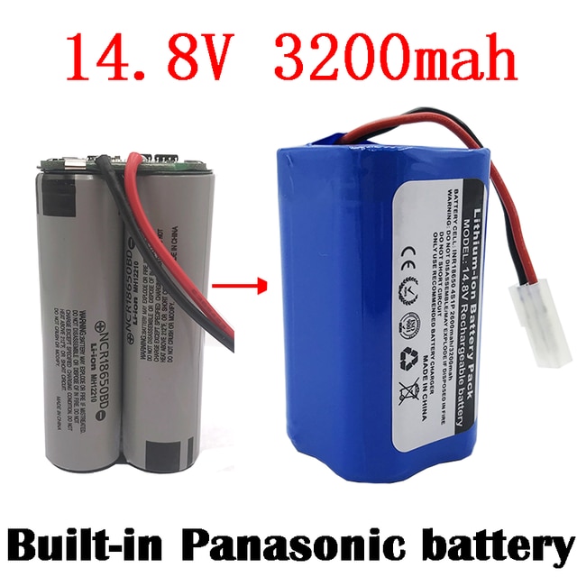 Vakaumus 14.8v 2600 mah li-ion batteri til xiaomi  g1 mi robot støvsuger essentiel mjstg 1 robotstøvsuger tilbehør: 14.8 v 3200 mah 1 stk