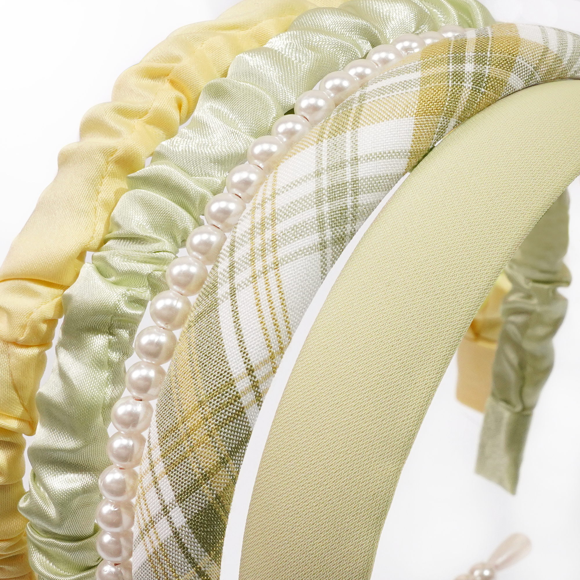 Diademas elegantes para mujer y niña, aro de cabeza de ala ancha, perlas de imitación decorativas, accesorios para el cabello de , 5 unidades por juego