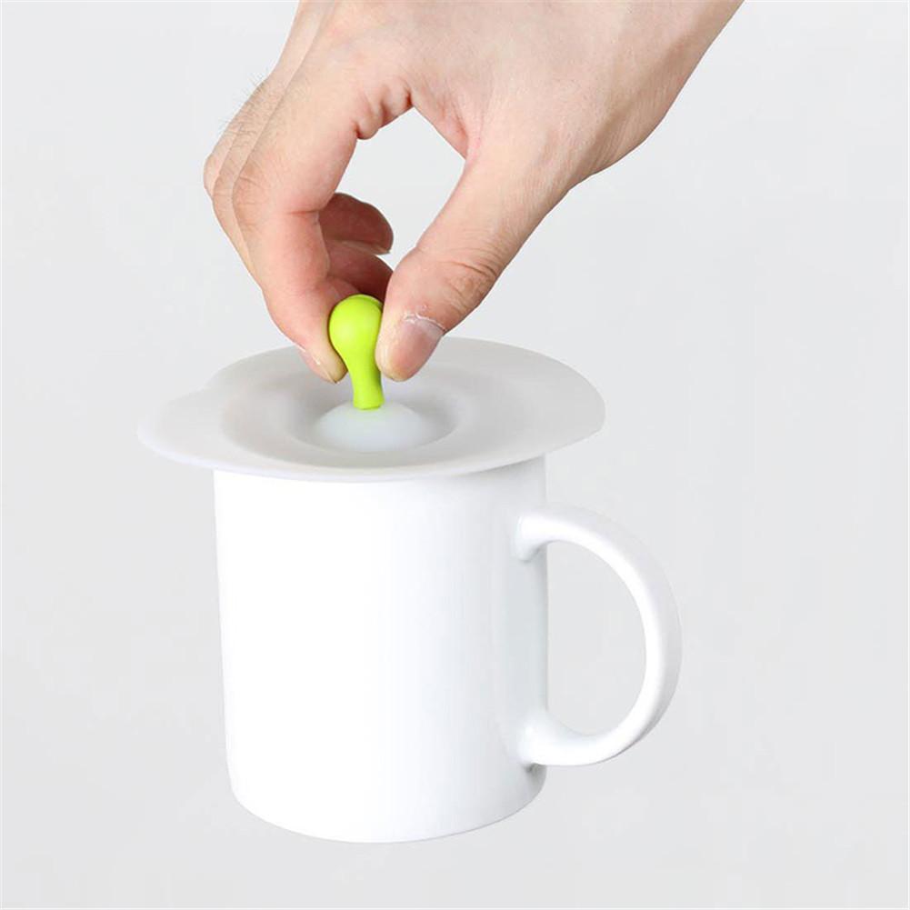 Tapas de silicona a prueba de fugas para tazas, tapa para taza reutilizable resistente al calor, cubierta sellada, accesorios de cocina, tapas para tazas de té