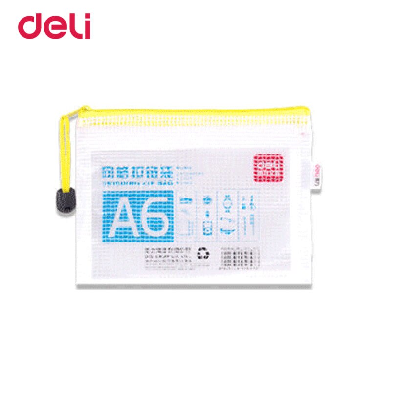 Deli School File Folder For Business Supplies Practical Statioenry Papel A6 Learning Waterproof Office Presentation Folder: 4pcs yellow