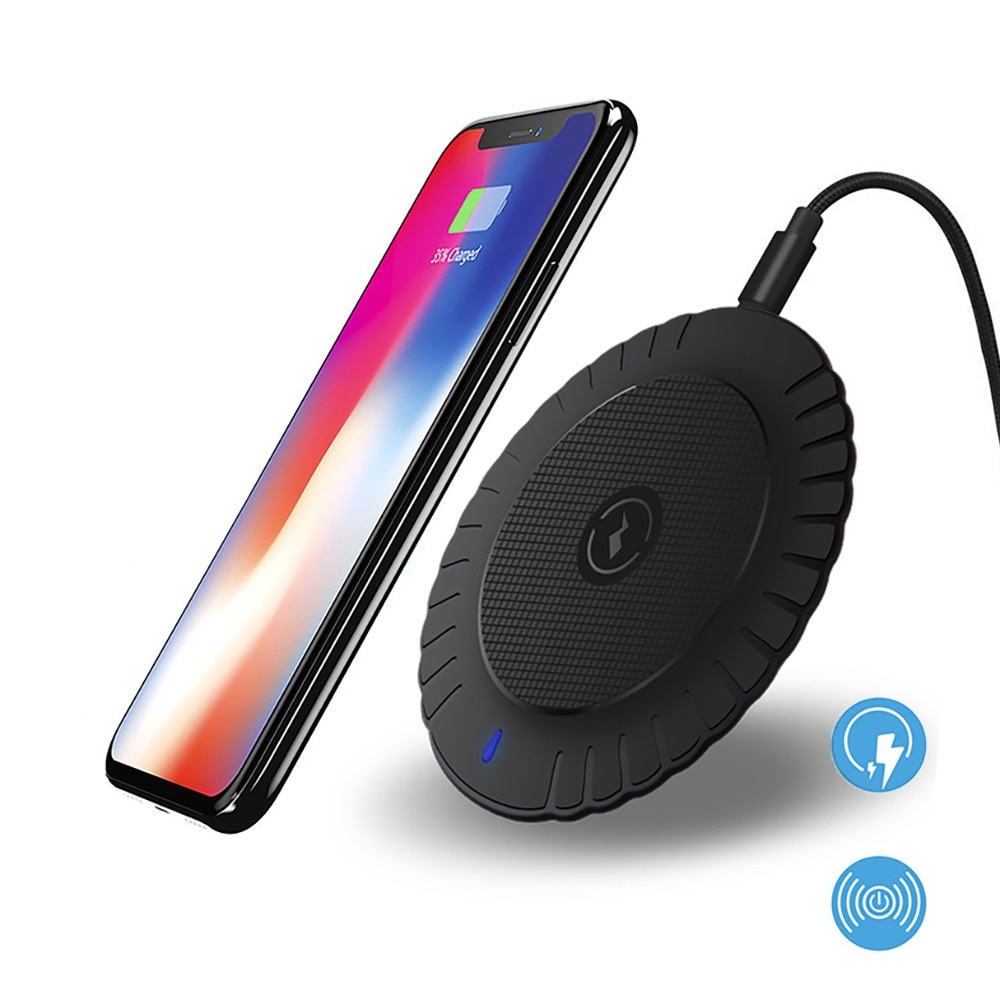 10W Fast Qi Wireless Charger For Samsung Galaxy S10 S9/S9+ S8 Note 9 USB Quick Charging Pad for iPhone 11 Pro XS Max XR X 8 Plus