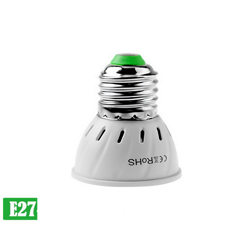 GU10 E14 Phyto Lampen E27 Led Volledige Spectrum Licht Groeien MR16 Led-lampen Zaailing 48 60 80 Leds B22 Plant groeiende Lamp Voor Greenhouse: E27 / 60 LEDs