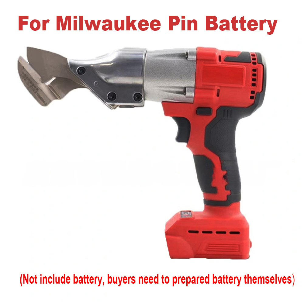 Børsteløs elektrisk metallsaks, 450w elektriske sakser, led-jernsaks, metallskjæreverktøy for makita/dewalt/milwaukee: Gul / svart