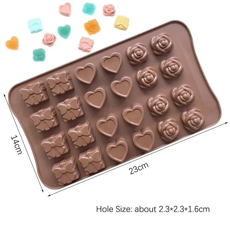 Stampo in silicone a forma di cuore per teglia da forno Pasticceria caramella sbarra Stampo per cioccolato Regalo di nozze fai da te Stampi in resina epossidica Fornitura da cucina: Radura