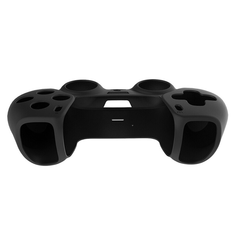 2Pcs Silicone Beschermende Shell Voor Playstation5 PS5 Gamepad Handvat Controller Antislip Cover Cap Zwart & Rood