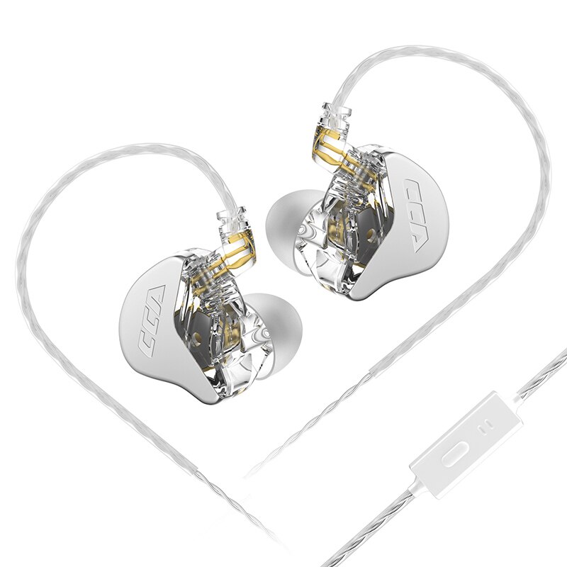 CCA CRA Hanging In Ear Wired HiFi Headset Monitor Headphones Noice Cancelling Sport Gamer Earbuds Earphones KZ ZEX Pro NRA CA4: green