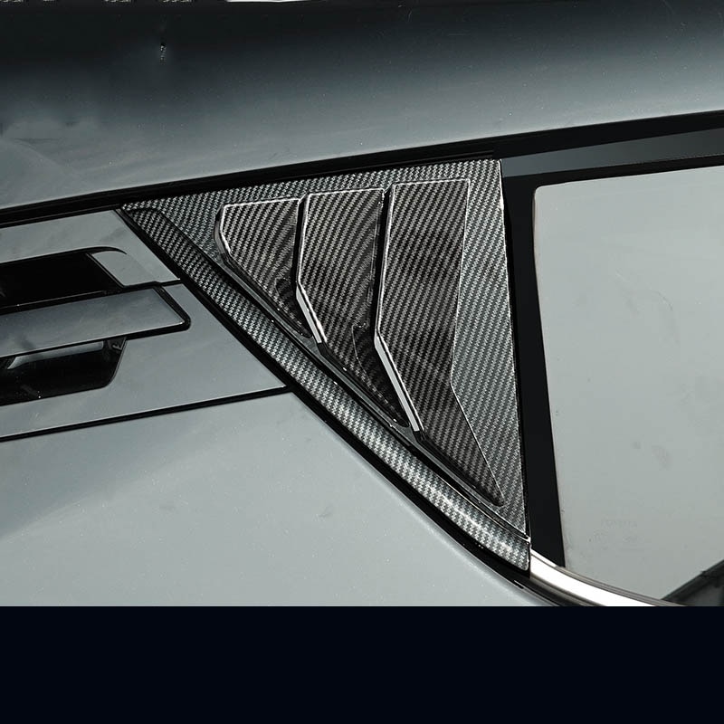Lsrtw2017 Abs Car Rear Window Triangle Shutter Panel for Toyota C-hr Chr Carbon Fiber Accessories