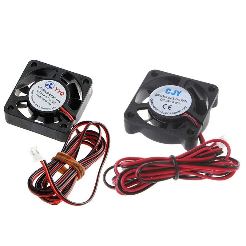 DC 24V 2-Pin Cooling Fan 40mm 40x40x10mm 4cm 4010s 9Blade For 3D Printer CPU 40JB