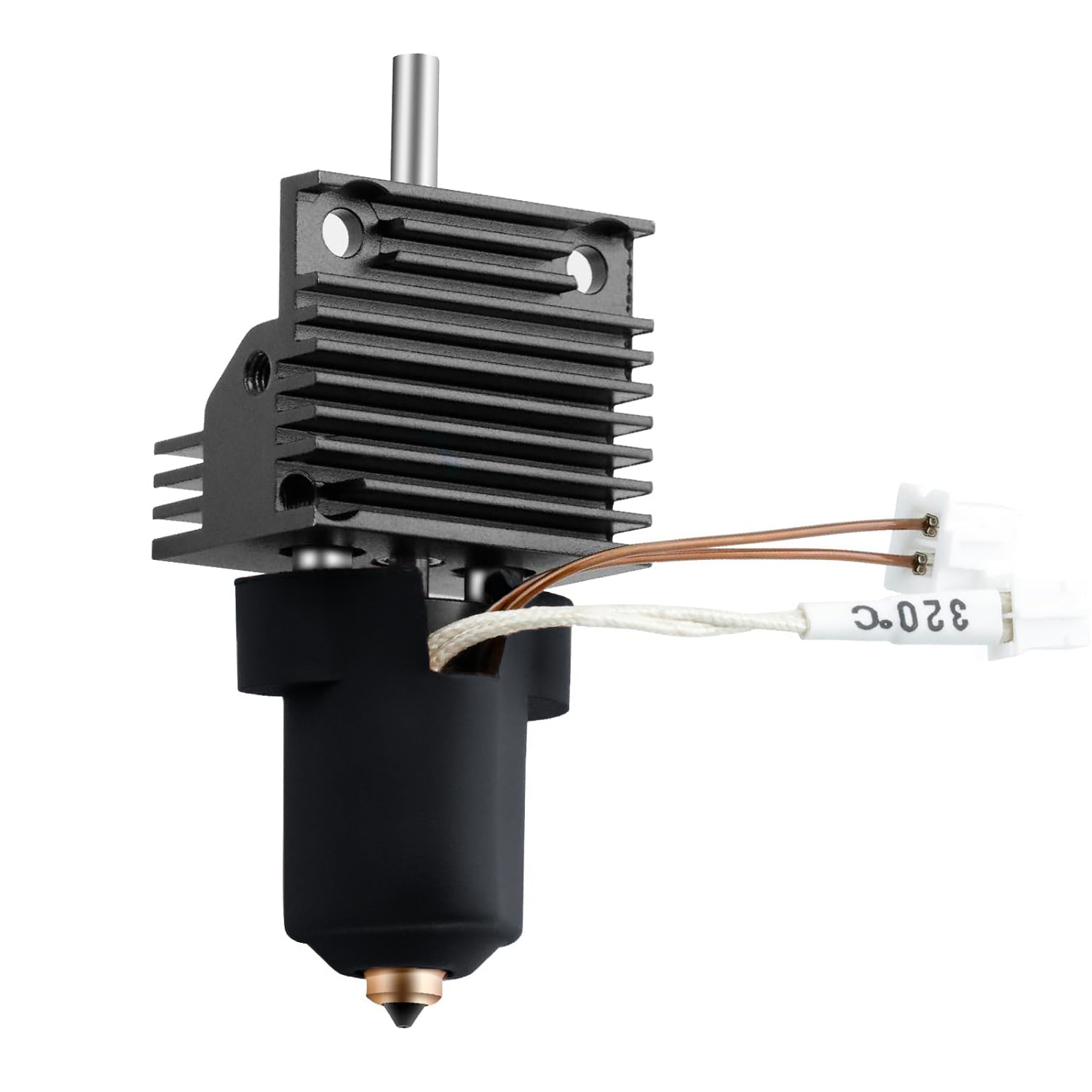 per Creality k1c k1 Max Hotend kit blocco riscaldante in ceramica Accessori 3d Aggiornamento caldo fine Assemblaggio Dissipatore di calore kit ugelli unicorno: 0.2mm / BIANCO