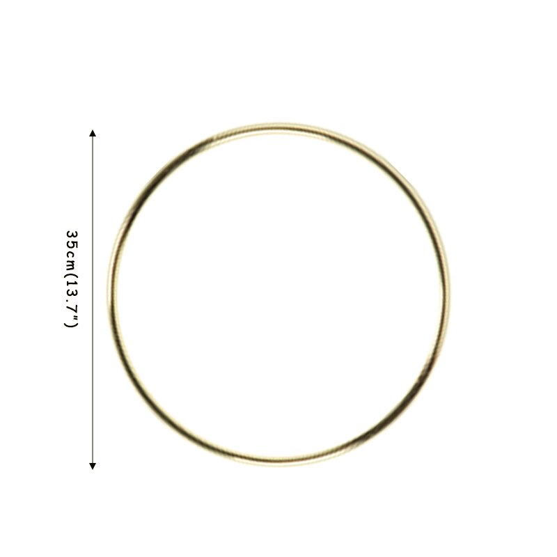 10-40cm Holz & Eisen goldene Kranz garland Hochzeit dekoration Baby dusche Floral kranz Braut hoop Home garten party blume decor: iron hoop 35cm